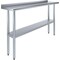 Amgood 14 in. x 60 in. Stainless Steel Work Table with 1.5 in. Backsplash WT-1460-BS-Z - alternate 1
